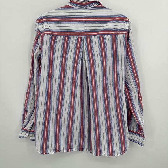 Anthropologie Blouse Grayson Jasmine Hero striped button down Size 4 - Picture 5 of 7